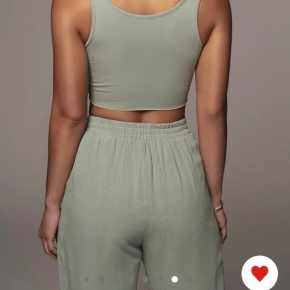 JLUXLABEL Sage Thea Linen Blend Pants Size Small - Picture 3 of 12